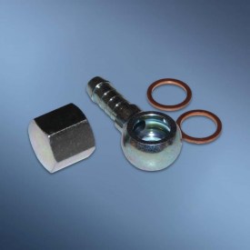 Brandstofpomp banjo met dop set M12-8mm